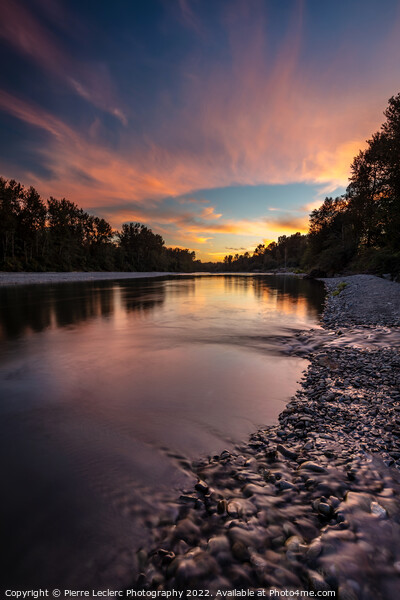 River Sunset Sky Picture Board by Pierre Leclerc Photography