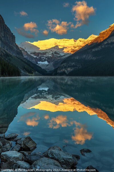 Calm morning at Lake Louise Picture Board by Pierre Leclerc Photography