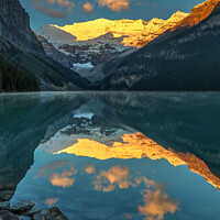 Buy canvas prints of Calm morning at Lake Louise by Pierre Leclerc Photography