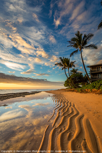 Kauai Beach Sunrise Picture Board by Pierre Leclerc Photography
