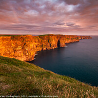 Buy canvas prints of The Iconic Cliffs of Moher at sunset by Pierre Leclerc Photography