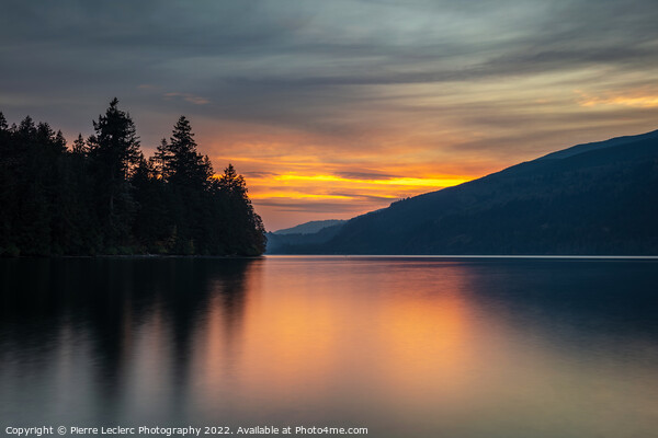 Cultus Lake at Sunset Picture Board by Pierre Leclerc Photography