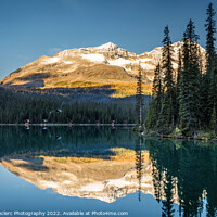 Buy canvas prints of Lake O'Hara Autumn Reflection by Pierre Leclerc Photography