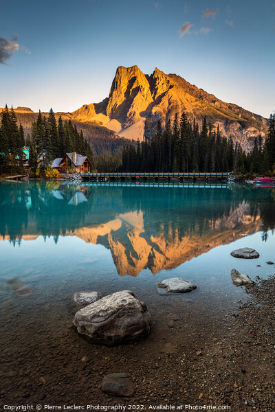 Sunset at Emerald Lake Picture Board by Pierre Leclerc Photography