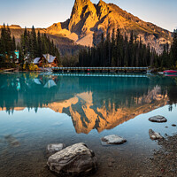 Buy canvas prints of Sunset at Emerald Lake by Pierre Leclerc Photography
