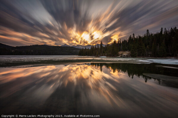 Ethereal Reverie, a Dramatic Long Exposure Sunrise at Pyramid Lake, Jasper Picture Board by Pierre Leclerc Photography