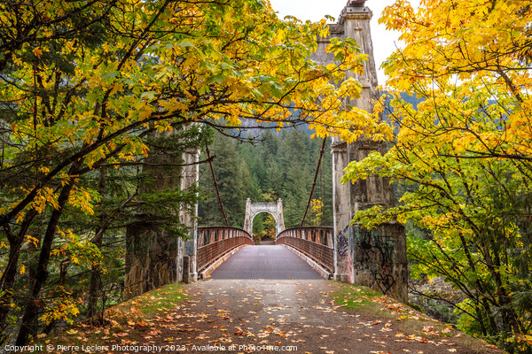 Alexandra Bridge, BC in Autumn Picture Board by Pierre Leclerc Photography