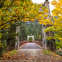 Buy canvas prints of Alexandra Bridge, BC in Autumn by Pierre Leclerc Photography