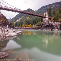 Buy canvas prints of Alexandra Bridge Fraser River Reflection by Pierre Leclerc Photography