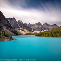 Buy canvas prints of Blue Moraine Lake Dreamscape by Pierre Leclerc Photography