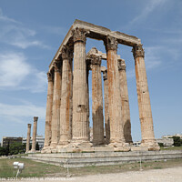 Buy canvas prints of Temple of Olympian Zeus, Athens by Allan Jones
