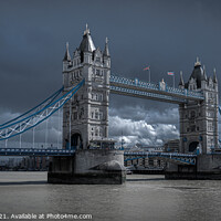 Buy canvas prints of Tower Bridge | London | Overcast by Adam Cooke