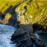 Buy canvas prints of Rocks | Tintagel Castle | Cornwall by Adam Cooke