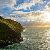 Buy canvas prints of Sunshine Ocean View | Tintagel Castle | Cornwall by Adam Cooke