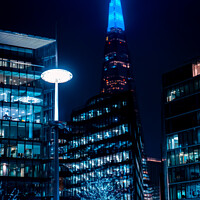 Buy canvas prints of The Shard | London | By Night by Adam Cooke