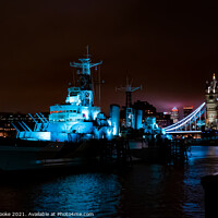 Buy canvas prints of Tower of London | HMS Belfast | Canary Wharf | Tow by Adam Cooke