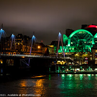 Buy canvas prints of London Charing Cross Station | By Night by Adam Cooke