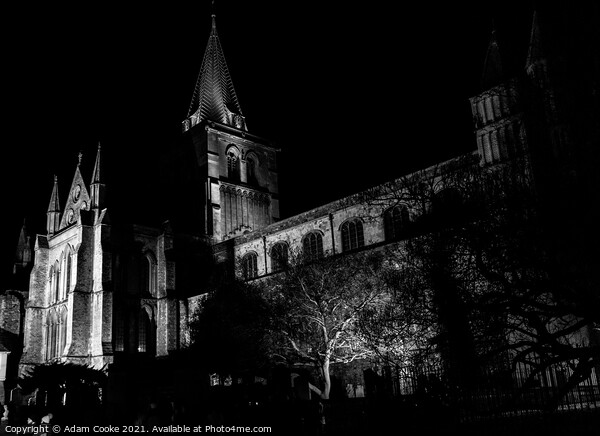 Rochester Cathedral | Black and White Picture Board by Adam Cooke
