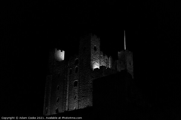 Rochester Castle | Black and White Picture Board by Adam Cooke