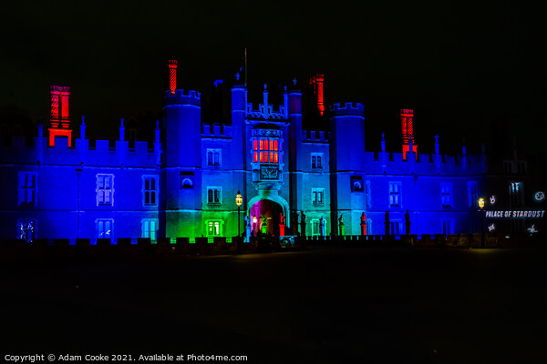 Hampton Court Palace | By Night Picture Board by Adam Cooke
