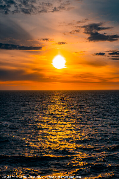 Sunset | North Sea Picture Board by Adam Cooke
