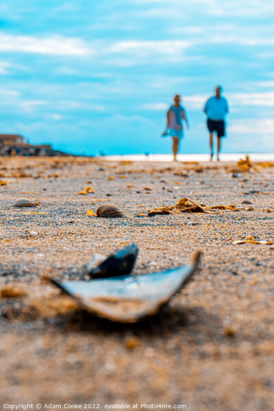 Taking a Stroll | Brancaster Beach | Norfolk Picture Board by Adam Cooke