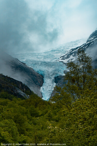 Briksdalsbreen Glacier | Stryn | Olden | Norway Picture Board by Adam Cooke