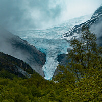 Buy canvas prints of Briksdalsbreen Glacier | Stryn | Olden | Norway by Adam Cooke