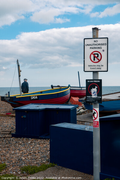 No Parking Your Boat | Worthing Picture Board by Adam Cooke