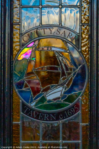Cutty Sark Stained Glass Panel Picture Board by Adam Cooke