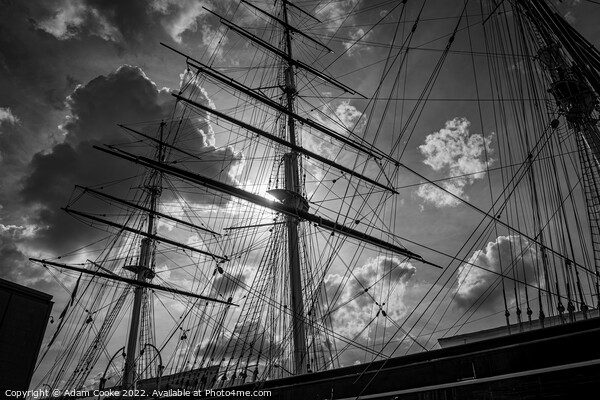Cutty Sark Ship Picture Board by Adam Cooke