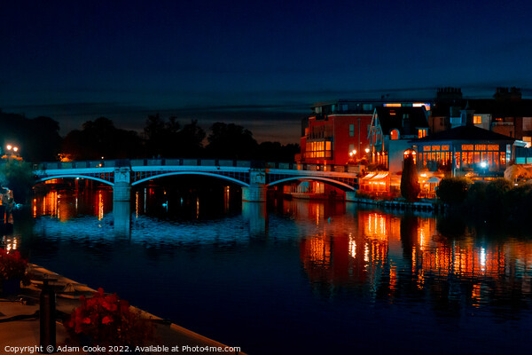 River Thames By Night | Windsor By Night Picture Board by Adam Cooke