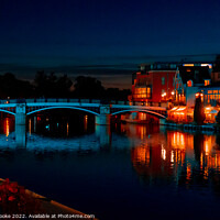 Buy canvas prints of River Thames By Night | Windsor By Night by Adam Cooke
