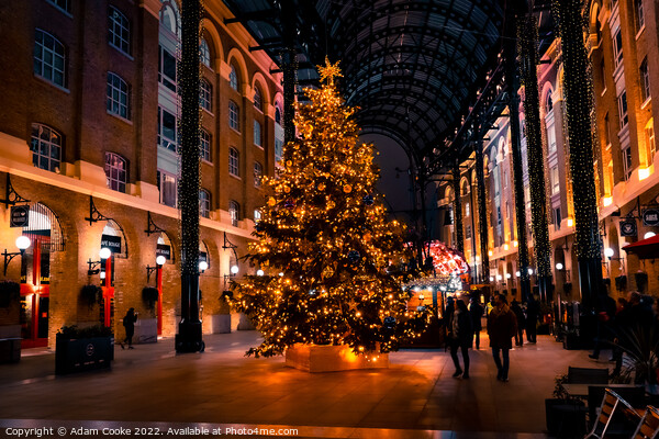 Christmas at Hays Galleria Picture Board by Adam Cooke