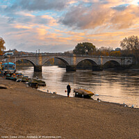 Buy canvas prints of On The Beach | Richmond-Upon-Thames by Adam Cooke