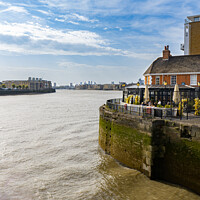 Buy canvas prints of River Thames | Limehouse Marina | London by Adam Cooke
