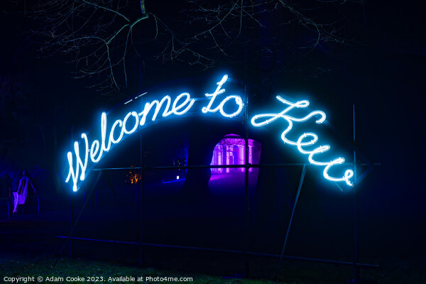 Kew Gardens Light Trail | London Picture Board by Adam Cooke