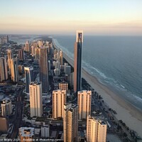 Buy canvas prints of Beautiful view of Surfers Paradise, Queensland, Australia by John Brady