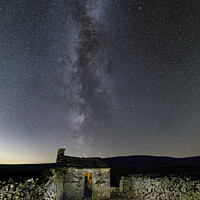 Buy canvas prints of Milky Way above a Shepherd's Hut by Paul Clark