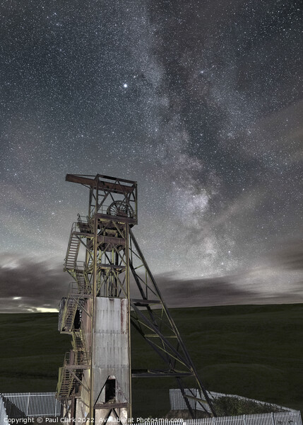 Groverake Mine with the Milky Way Picture Board by Paul Clark