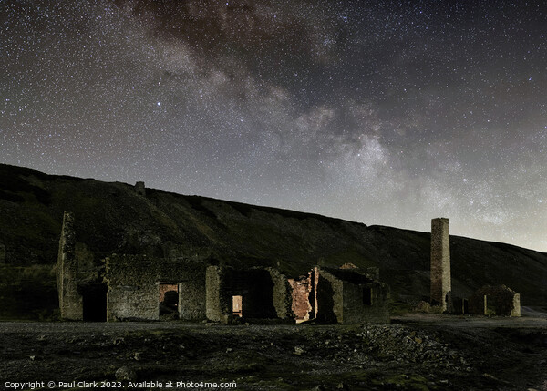 Old Gang Smelt Mill under the Milky Way Picture Board by Paul Clark