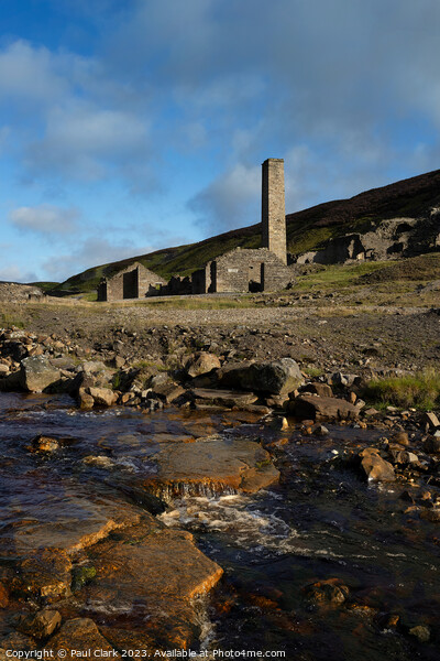 Old Gang Smelt Mill - Swaledale Picture Board by Paul Clark