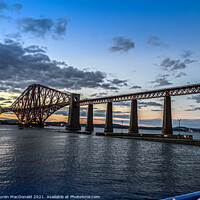 Buy canvas prints of Sunset over the Forth  by Lauren MacDonald