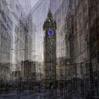 Buy canvas prints of The Tolbooth, Glasgow by Mike Farrance