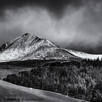 Buy canvas prints of Goatfell in winter by Mike Farrance