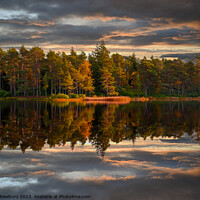 Buy canvas prints of Cragside Reflections in Autumn by Bear Newbury