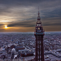 Buy canvas prints of Blackpool Tower at Sunrise by Ian Cramman