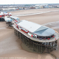 Buy canvas prints of Blackpool Central Pier from the air  by Ian Cramman