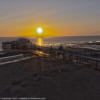 Buy canvas prints of Blackpool North Pier at Sunset by Ian Cramman