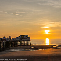 Buy canvas prints of Sunset at Blackpool North Pier by Ian Cramman